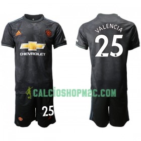 Manchester United VALENCIA 25 Bambino Maglia Terza 2019/2020 Manica Corta (+ Pantaloncini)